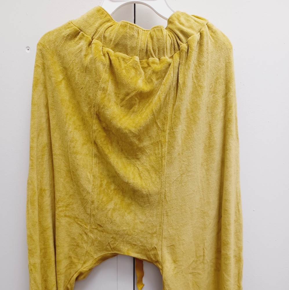 Free people Palo Santo movement harem yellow mustard jogger pants Sz S oversized